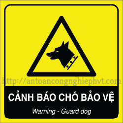 Biển cảnh báo đề phòng chó